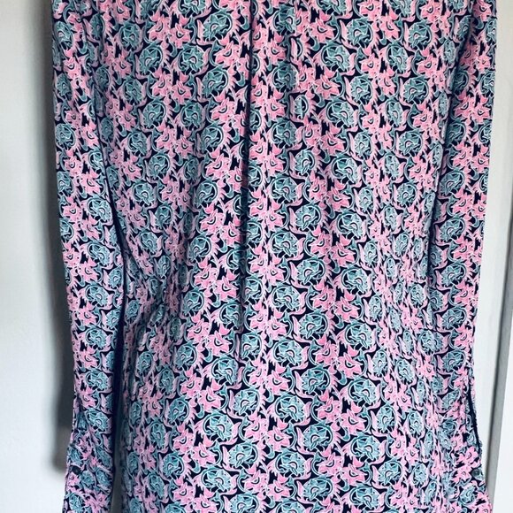 BR drapey blouse shirt, pink/green flowers, Size XS/S - Picture 5 of 8